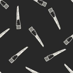 Doodle Brush seamless pattern background