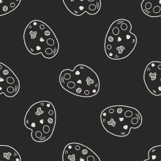 doodle palette seamless pattern background N2