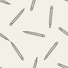 doodle pen seamless pattern background