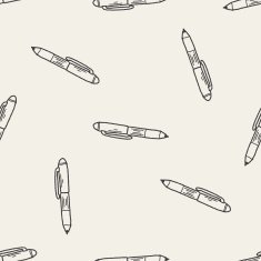 doodle pen seamless pattern background N2
