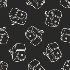 Doodle Pencil sharpeners seamless pattern background N2