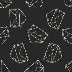 doodle send mail seamless pattern background N4