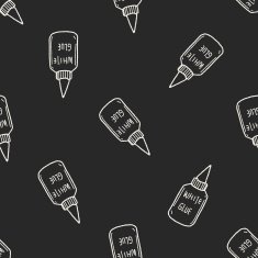 glue doodle seamless pattern background N2