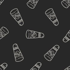 glue doodle seamless pattern background N3