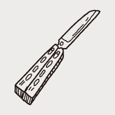 knife doodle N44
