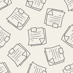 Memo doodle seamless pattern background