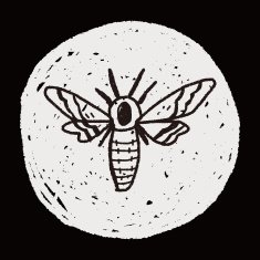 Moth doodle N6