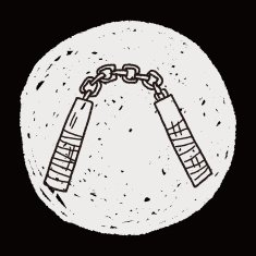 nunchaku doodle N3