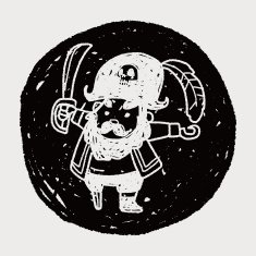 pirate captain doodle N7