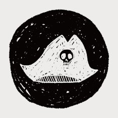 pirate hat doodle N20