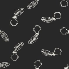 Quill doodle seamless pattern background N4