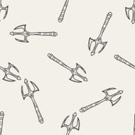 spear doodle seamless pattern background N2