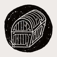 treasure chest doodle N14