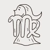 Virgo Constellation doodle N9