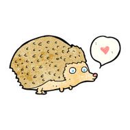 cartoon cute hedgehog