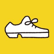 doodle leather shoe N6