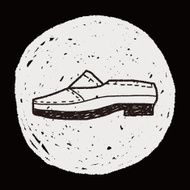 doodle leather shoe N7