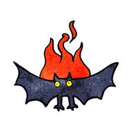 cartoon spooky vampire bat N2