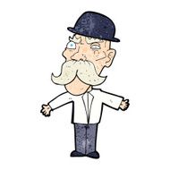 cartoon angry old man N3