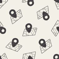 doodle location seamless pattern background N4