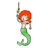 cartoon mermaid and hook