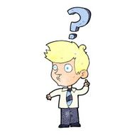 Cartoon Man Asking Question N8