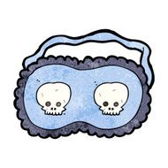 cartoon skull sleeping mask