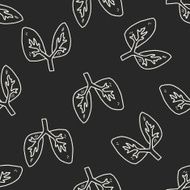 Doodle Lung seamless pattern background