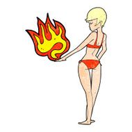 cartoon woman making gesture N2