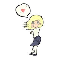 cartoon woman talking about love N2