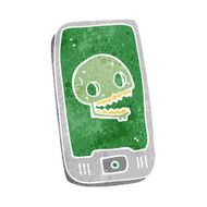 cartoon virus on mobile phone N2