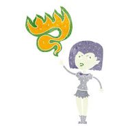 cartoon halloween vampire girl N17