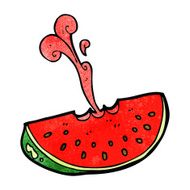 cartoon squirting watermelon N4