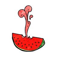 cartoon squirting watermelon N5