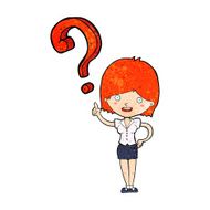 cartoon woman asking question N24