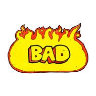 flaming bad sign N3