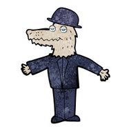 cartoon werewolf wearing hat N4