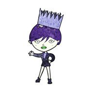 cartoon vampire wearing crown N2