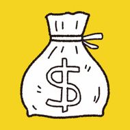doodle money bag N4