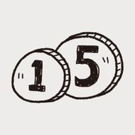 doodle money coin N15