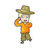 cartoon scared boy in hat N2