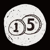 doodle money coin N23