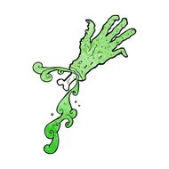 cartoon gross zombie hand N2