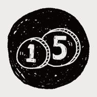 doodle money coin N25