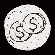 doodle money coin N29