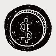 doodle money coin N34