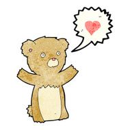cartoon teddy bear with love heart N3
