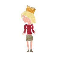 cartoon woman wearing crown N2