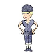 cartoon woman wearing hat N13