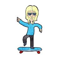 cartoon old skater N2